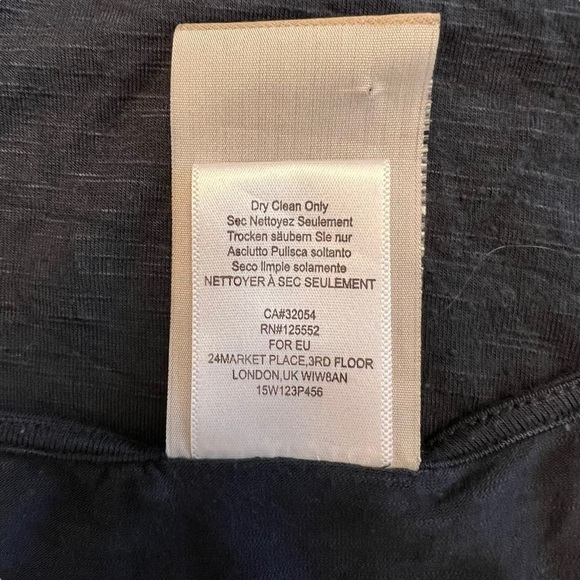 Dolan x Anthropologie - Velvet Veneer Short Sleeve Tee Blouse Shirt Sz L - Picture 7 of 7